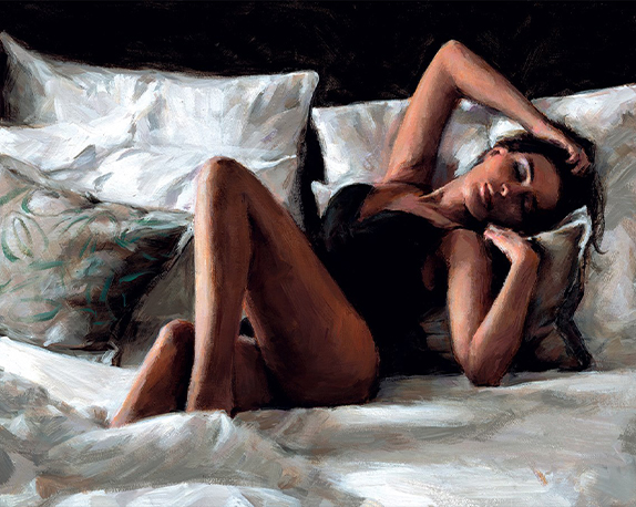 Olga at Home by Fabian Perez (Original and Limited Edition Prints)