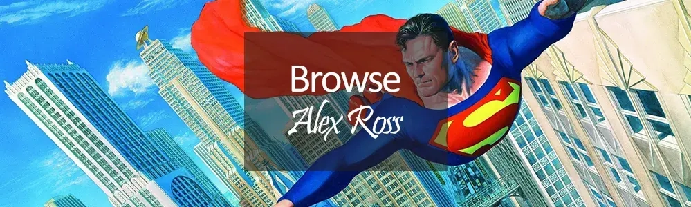 Alex Ross Art - Limited Edition Prints - Superman flying over buildings