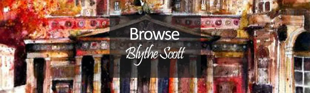 Blythe Scott art - busy busy princess street edinburgh