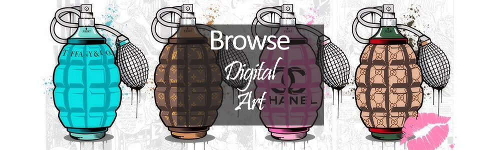 limited edition digital art - brand grenades by JJ Adams