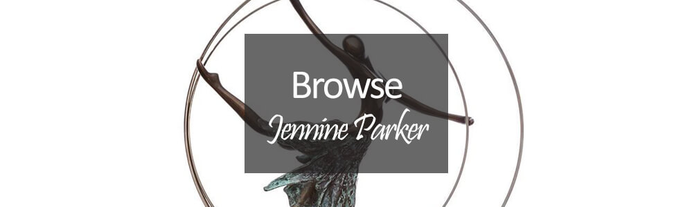 jennine parker bronze sculpture figure with circles