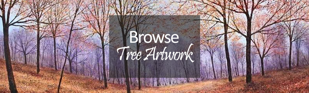 woodland scene in autumn - Tree art prints inc limited edition prints and Originals